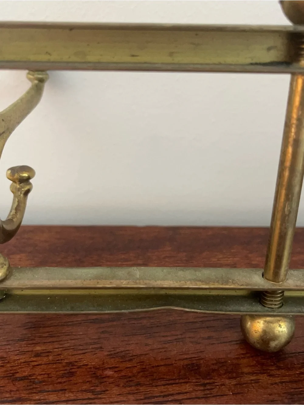 <sold Etsy>VINTAGE Brass Wall Hook Coat Rack